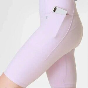 Sweaty Betty Super Soft 9" Light Pink Biker Shorts Women's Size 8-10